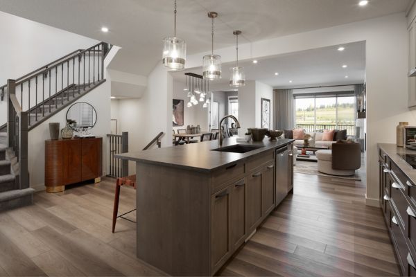 Columbia by Brookfield - Show Home in Calgary SW - Kitchen Island